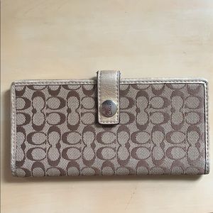 Gold COACH Wallet